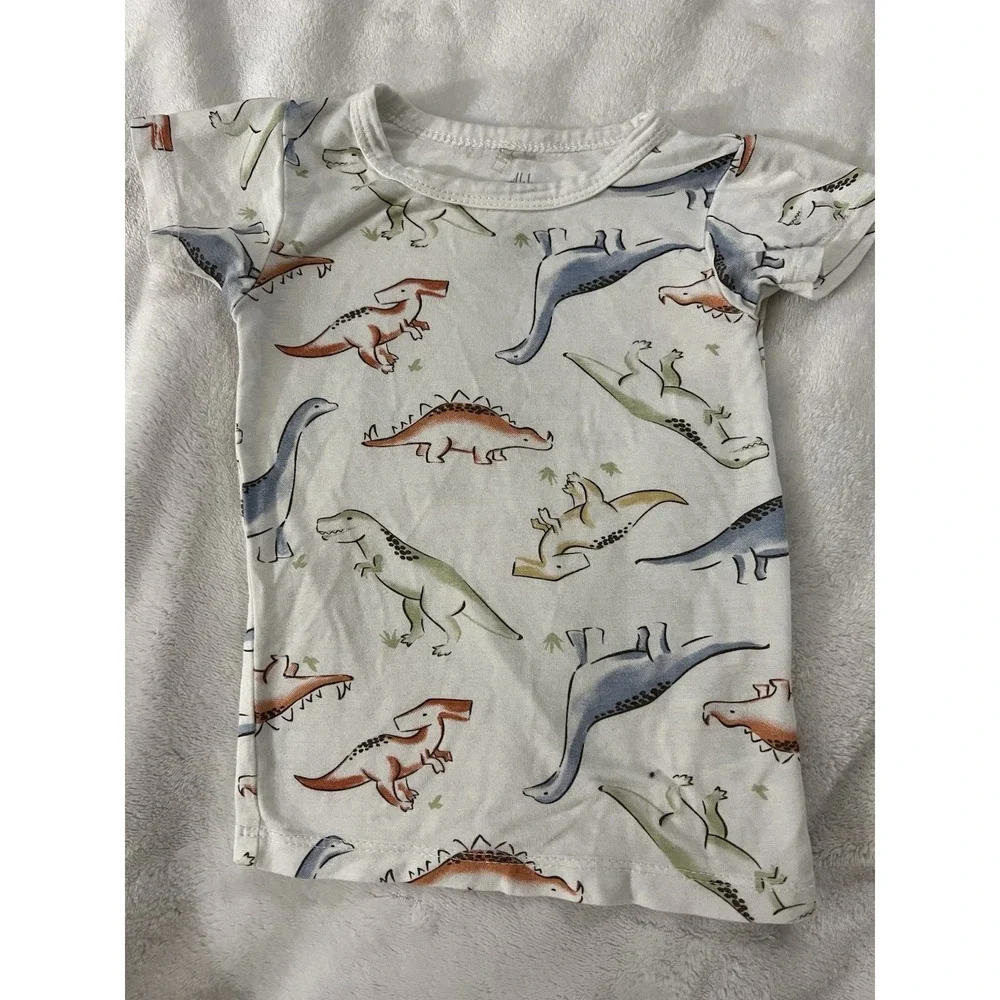 Milkberry‎ Dinosaur Print Bamboo Pajama Shirt  12 Months